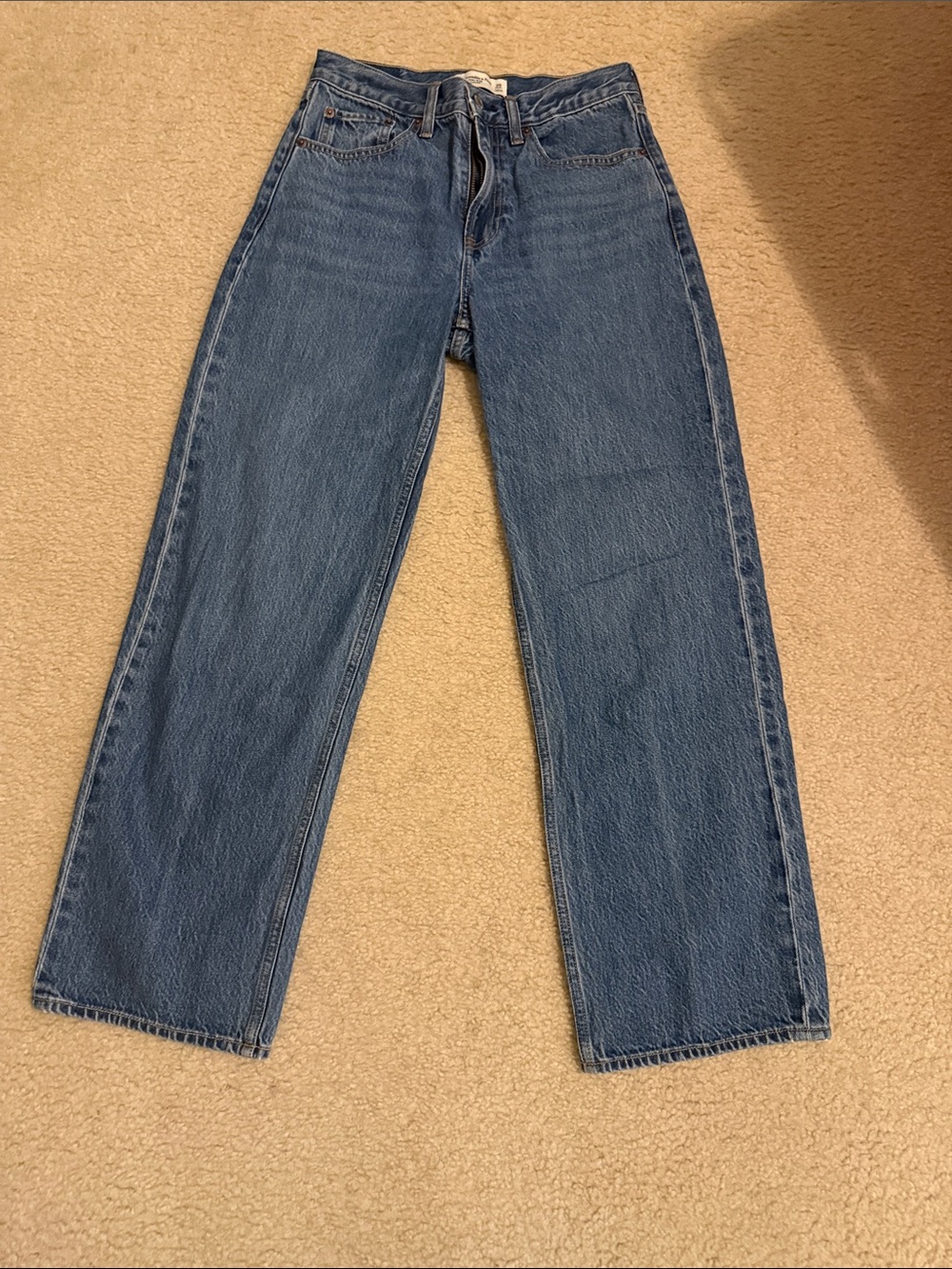 Abercrombie & Fitch Men's Medium Blue Straight Jeans
